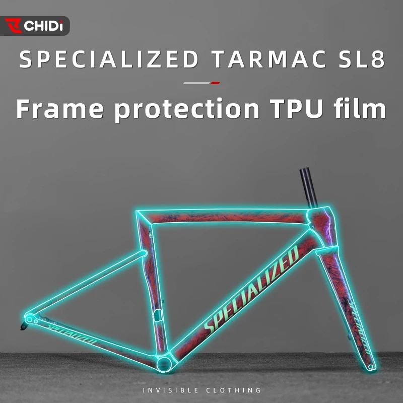 Bike fully painted protective film, bike accessories, full body protection, the best protection,For SPECIALIZED TARMAC SL8
Bike fully painted protective film, bike accessories, full body protection, the best protection,For SPECIALIZED TARMAC SL8
