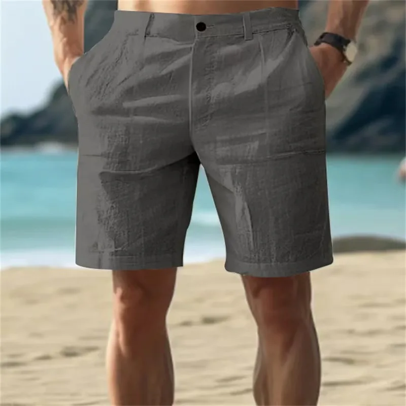 New Men's Cotton Linen Shorts Pants Male Summer Breathable Solid Color Linen Trousers Beach Shorts Fitness Streetwear
New Men's Cotton Linen Shorts Pants Male Summer Breathable Solid Color Linen Trousers Beach Shorts Fitness Streetwear