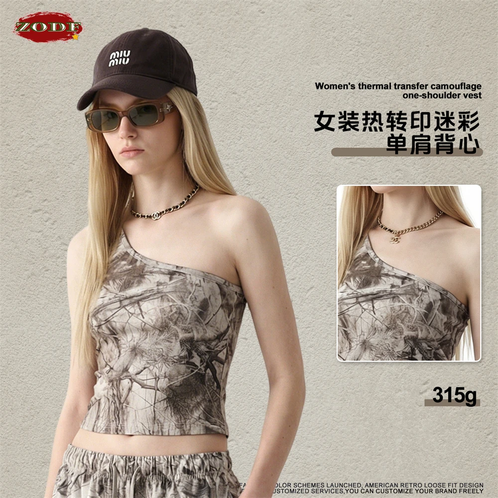 ZODF женские летние укороченные топы на бретелях 315 г/м2 Hotsweet для женщин и девочек с камуфляжным принтом на одно плечо, футболки-бретельки HY1200
ZODF женские летние укороченные топы на бретелях 315 г/м2 Hotsweet для женщин и девочек с камуфляжным принтом на одно плечо, футболки-бретельки HY1200