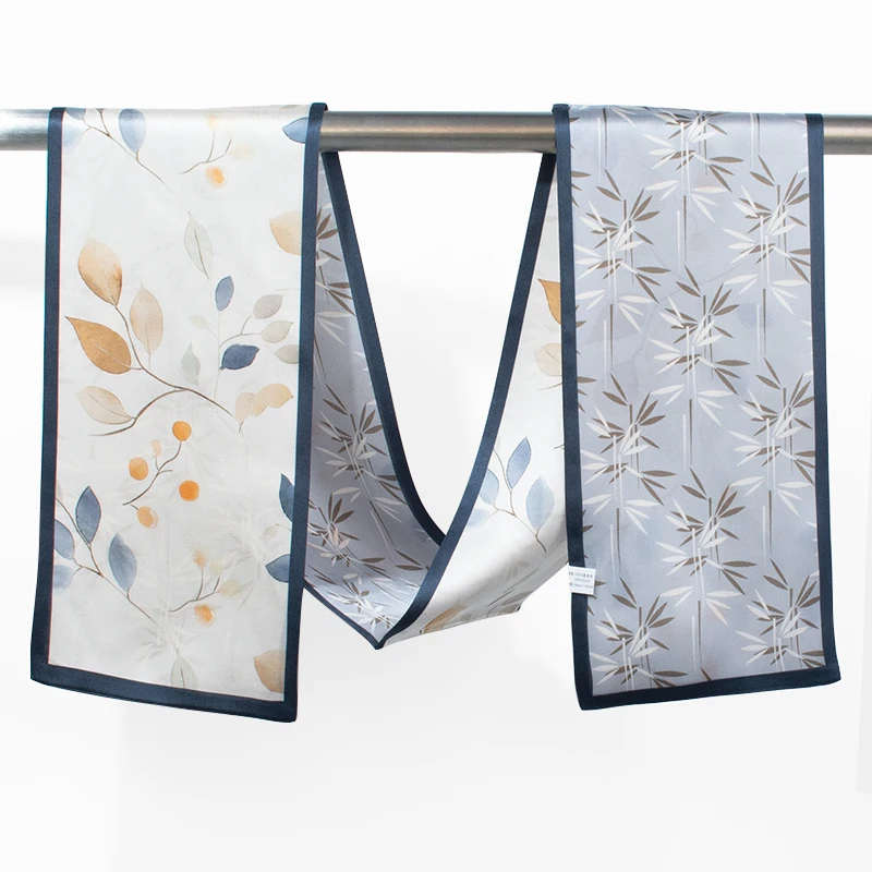 100% Mulberry Silk Skinny Kerchief Double Sided Bamboo & Fruit Leaf for Headband Wrist Wrap Bag Strap Decoration Daily Wear
100% Mulberry Silk Skinny Kerchief Double Sided Bamboo & Fruit Leaf for Headband Wrist Wrap Bag Strap Decoration Daily Wear