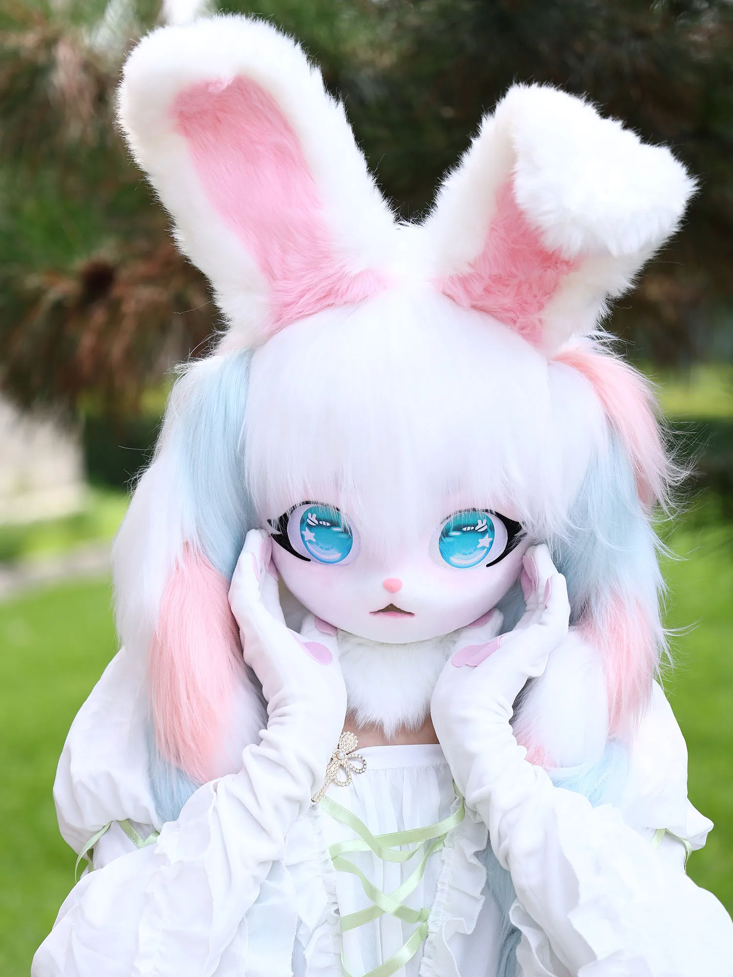 Kigurumi Fursuit Cosplay Headwear Furry Costume Paw Head Comiket Furry Kig Animal Cat Rabbit Doll Beast Mask Carnival Party New
Kigurumi Fursuit Cosplay Headwear Furry Costume Paw Head Comiket Furry Kig Animal Cat Rabbit Doll Beast Mask Carnival Party New