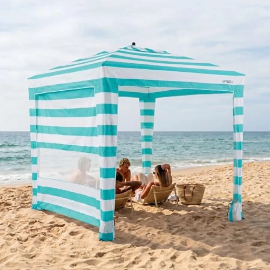Beach Tent for Outdoor Sun Shelter Use, Deep Sea Blue Polyester with UPF 50+ UV Protection, Easy Setup Portable Canopy Featurin
Beach Tent for Outdoor Sun Shelter Use, Deep Sea Blue Polyester with UPF 50+ UV Protection, Easy Setup Portable Canopy Featurin