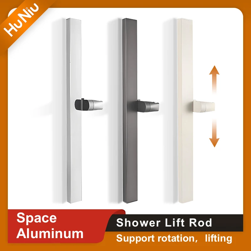 HuNiu Shower Lift Rod Space Aluminum Bath Sliding Bar Wall Mounted Adjustable Rail Slide Bar Bathroom Accessories White Grey
HuNiu Shower Lift Rod Space Aluminum Bath Sliding Bar Wall Mounted Adjustable Rail Slide Bar Bathroom Accessories White Grey