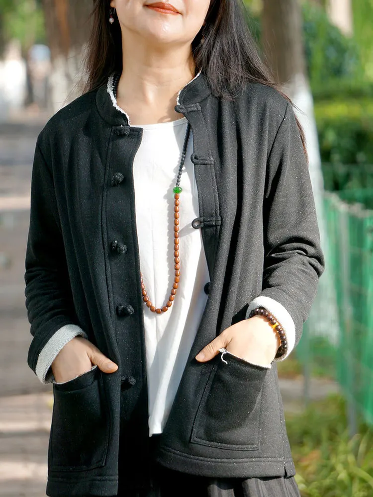 Original Bla iny Tead Knitted Coat Casual Commuter Women's Spring Autumn Chinese Sle Plain Outerwear by Guizhongyuan
Original Bla iny Tead Knitted Coat Casual Commuter Women's Spring Autumn Chinese Sle Plain Outerwear by Guizhongyuan