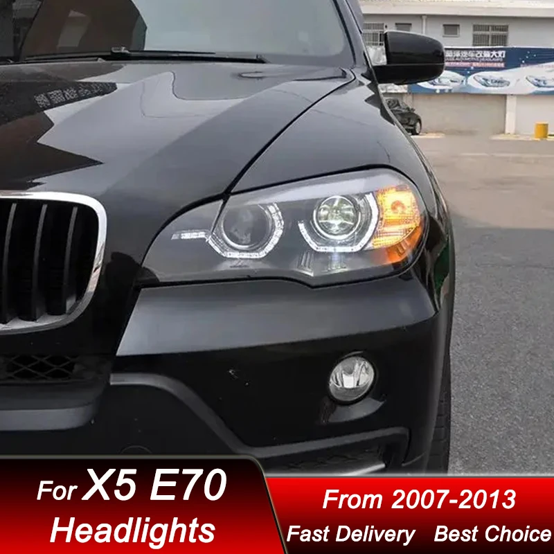 Car Headlights For BMW X5 E70 2007-2013 new style LED Headlamp Assembly Upgrade High Configure Projector Lens Accessories Kit
Car Headlights For BMW X5 E70 2007-2013 new style LED Headlamp Assembly Upgrade High Configure Projector Lens Accessories Kit