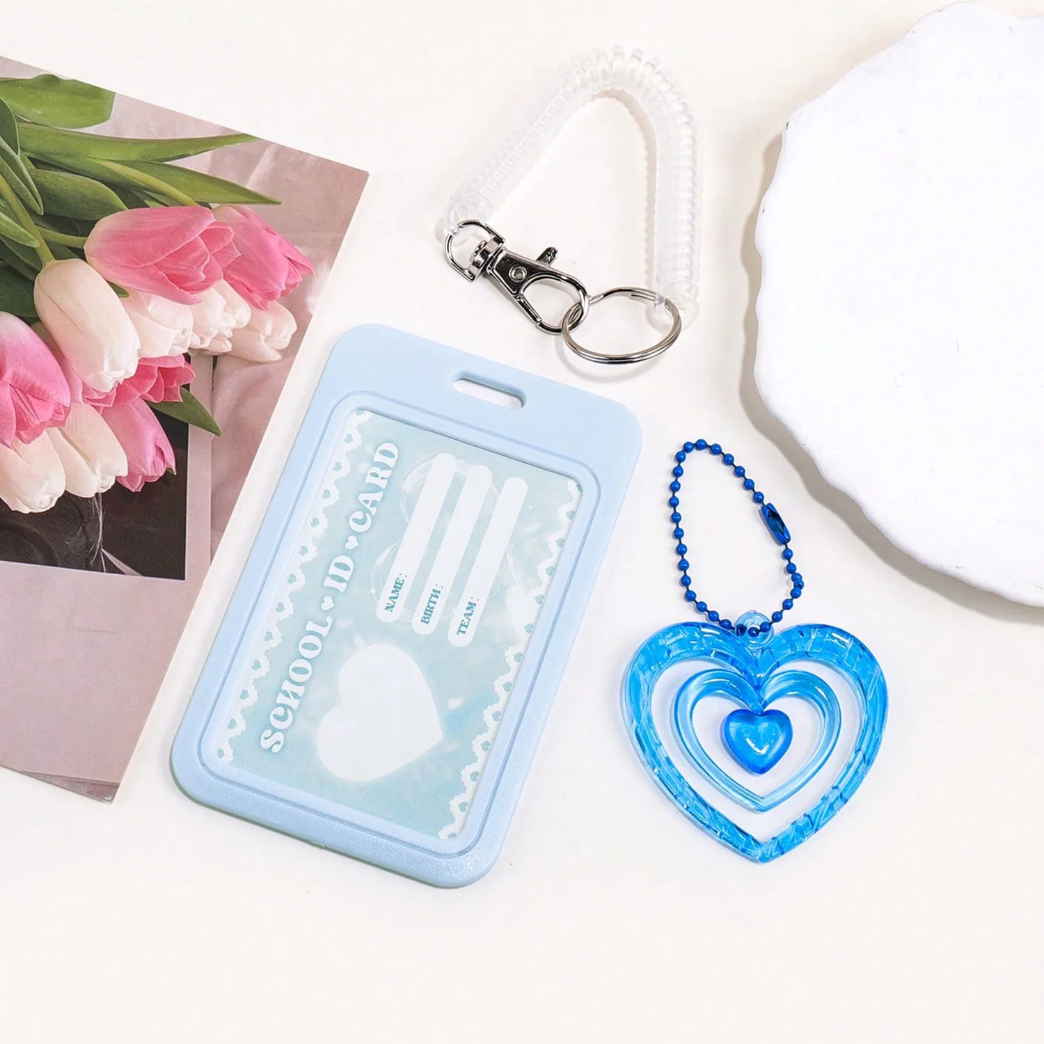 Vertical Clear Plastic ID Card Holder with Lanyard, School ID Badge Holder for Student Card, Work Badge, Cruise Card, DIY gift
Vertical Clear Plastic ID Card Holder with Lanyard, School ID Badge Holder for Student Card, Work Badge, Cruise Card, DIY gift
