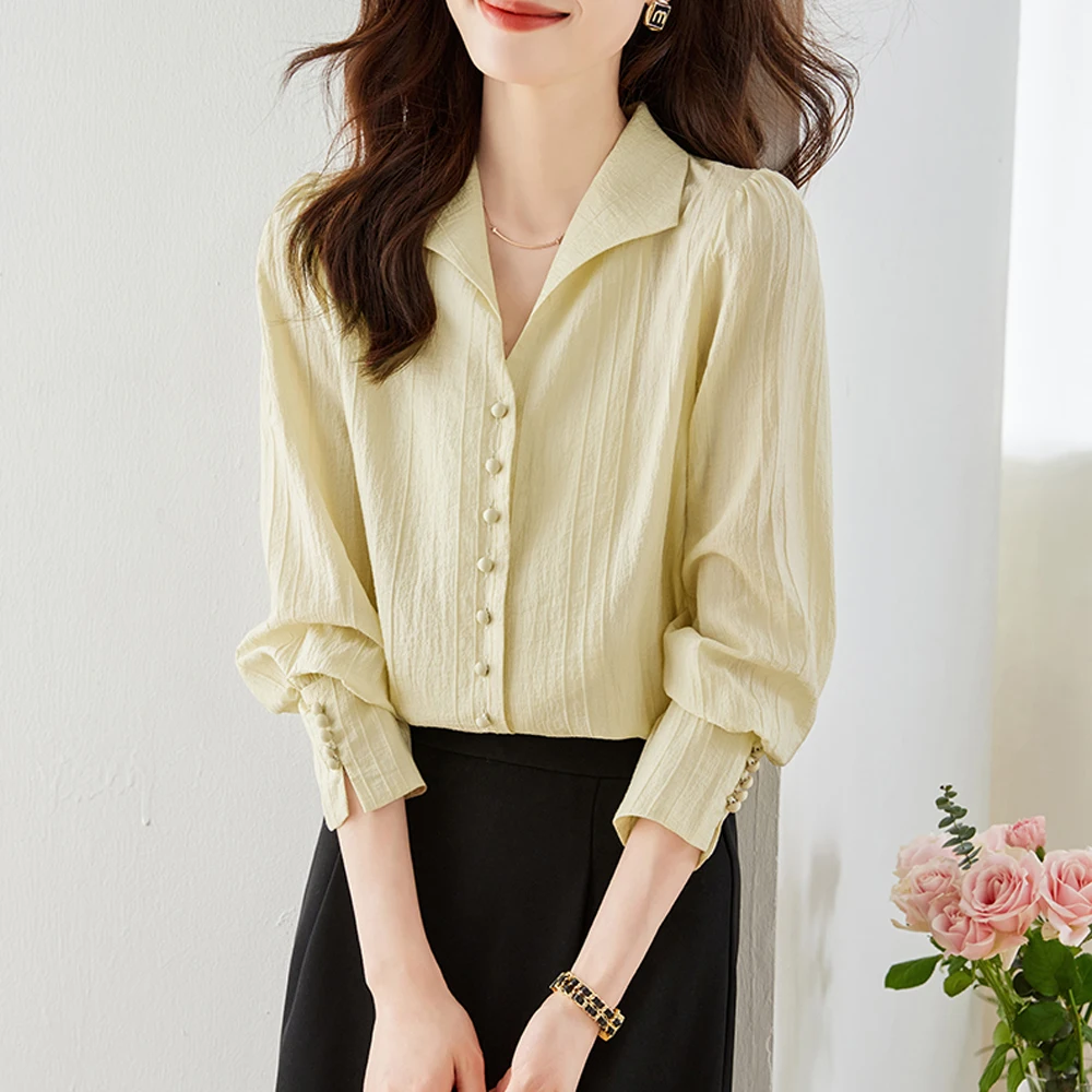 Fashion Women Blouses 2024 Autumn Vintage Office Lady Chic Chiffon Shirts Elegant Long Sleeve Female Casual Basic Tops Clothing
Fashion Women Blouses 2024 Autumn Vintage Office Lady Chic Chiffon Shirts Elegant Long Sleeve Female Casual Basic Tops Clothing