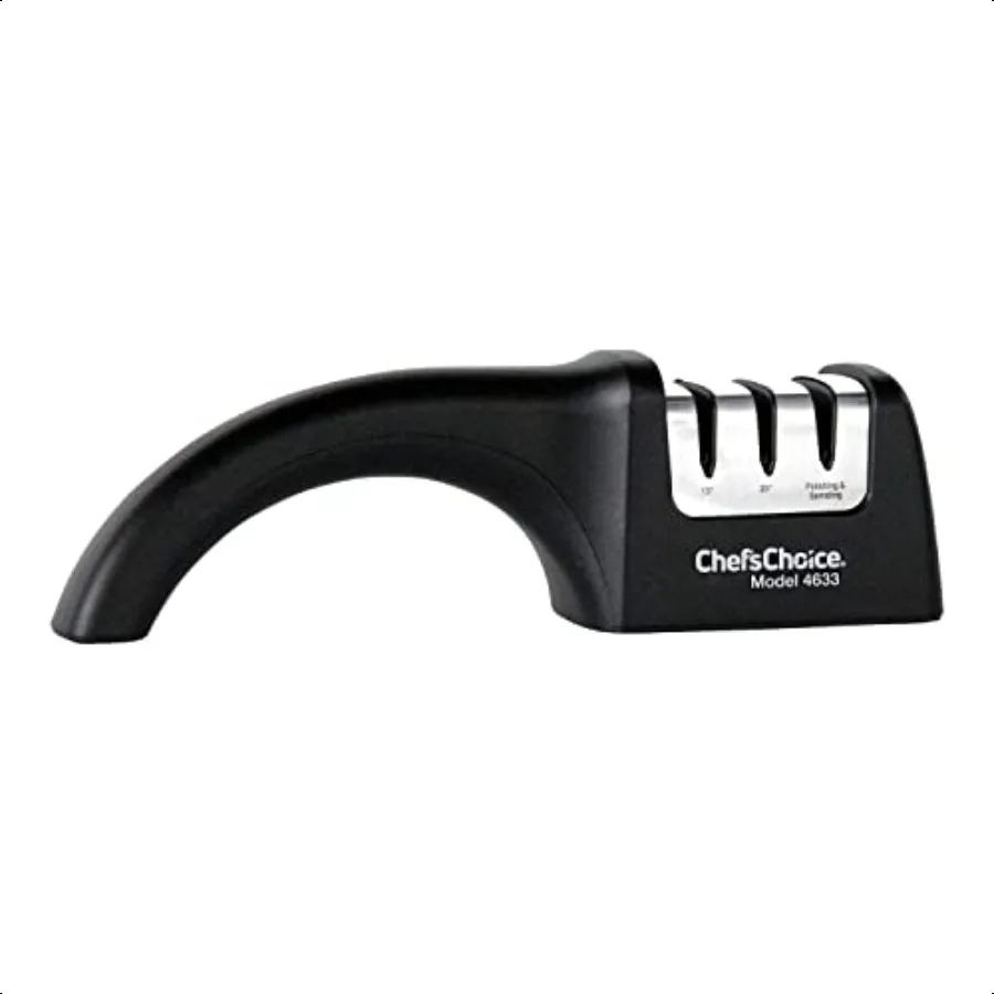 ChefsChoice Profional Manual Knife Sharpeners AngleSelect for 15 and 20Degree StraightEdge and Serrated Knives with Diamond Abr
ChefsChoice Profional Manual Knife Sharpeners AngleSelect for 15 and 20Degree StraightEdge and Serrated Knives with Diamond Abr