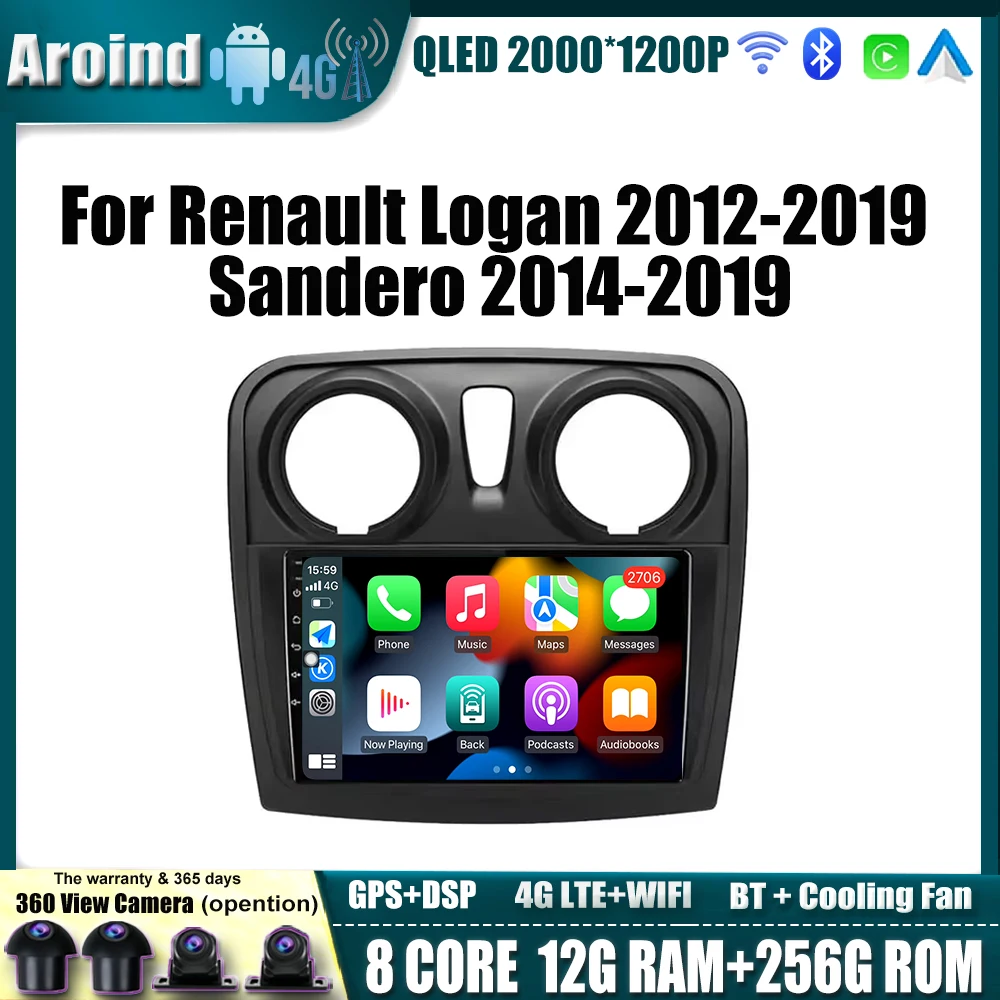 Автомобильный радиоприемник для Renault Logan 2012-2019 Sandero 2014-2019, мультимедийный видеоплеер, сенсорный экран, головное устройство, инструменты, 4G, Bluetooth
Автомобильный радиоприемник для Renault Logan 2012-2019 Sandero 2014-2019, мультимедийный видеоплеер, сенсорный экран, головное устройство, инструменты, 4G, Bluetooth