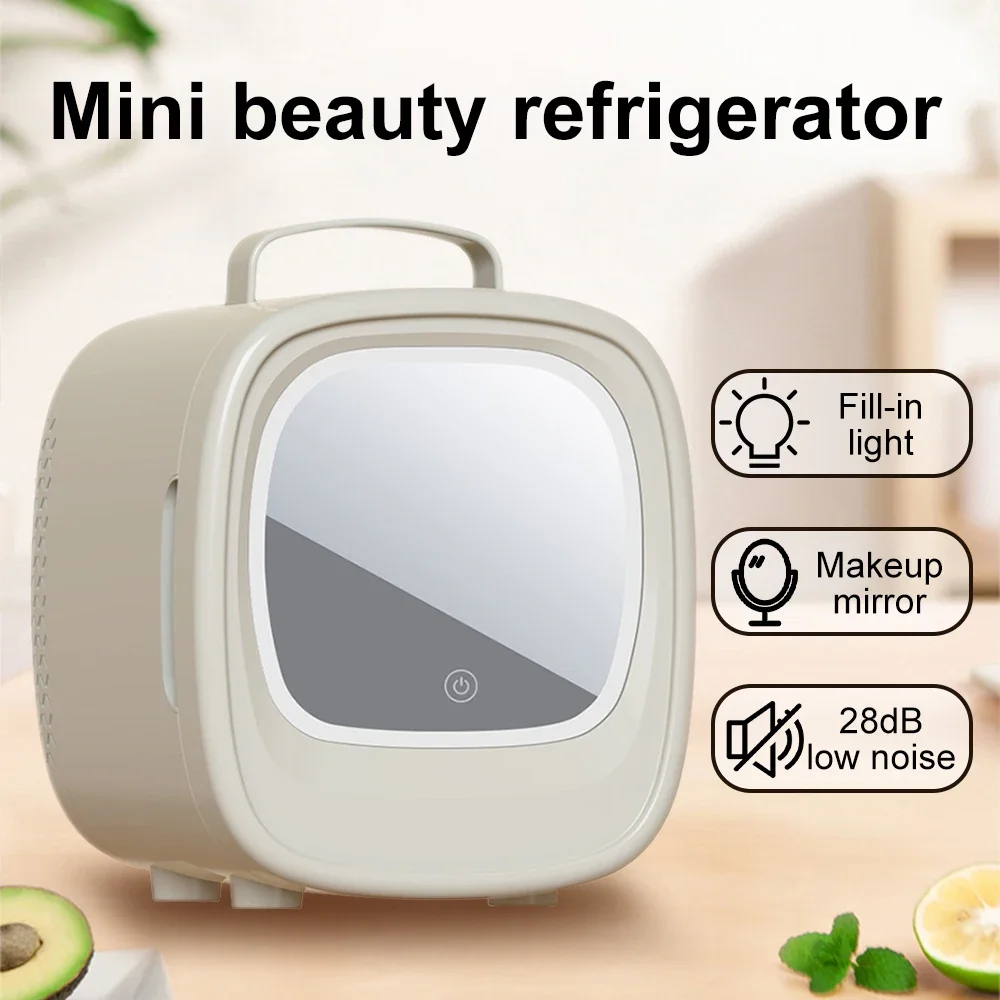 6L Mini Car Refrigerator Mirror Surface Fridge Car Home Dual-use Beauty Refrigerator Facial Mask Cosmetics Cooler with LED Light
6L Mini Car Refrigerator Mirror Surface Fridge Car Home Dual-use Beauty Refrigerator Facial Mask Cosmetics Cooler with LED Light