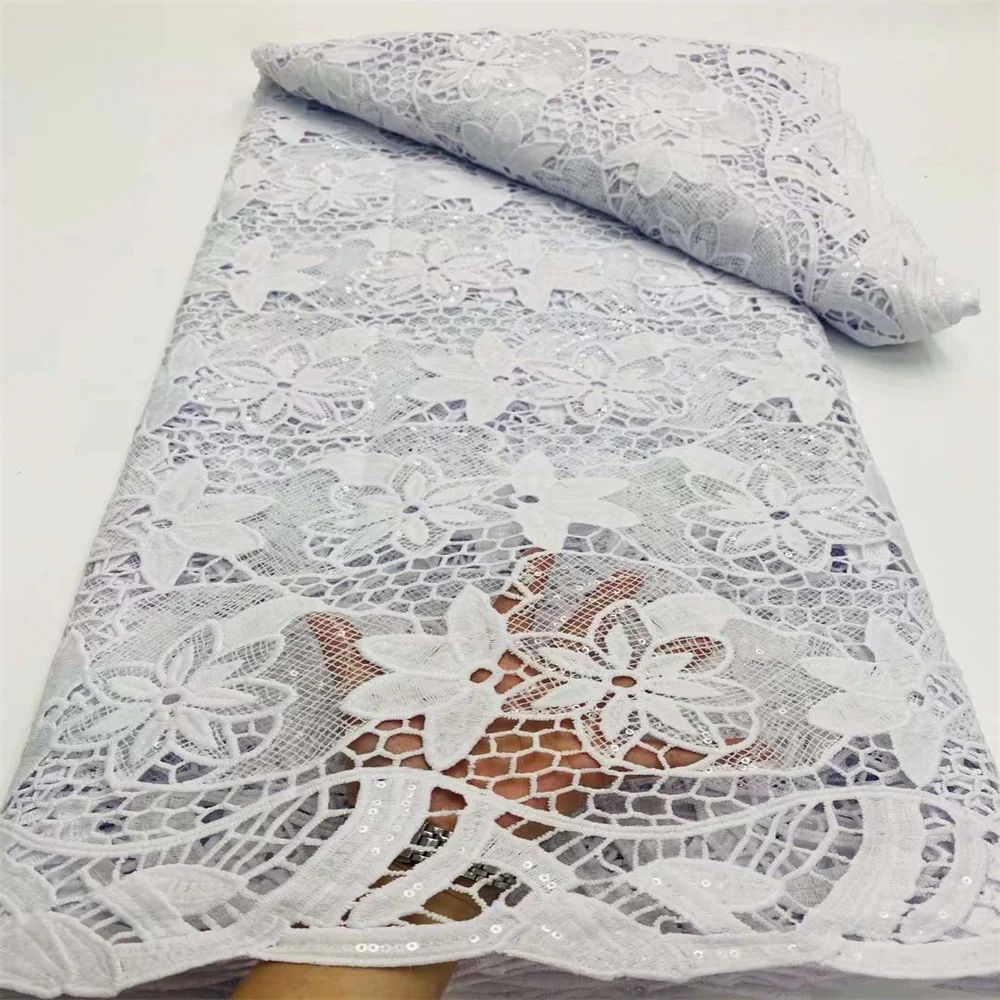 Sequins 2024 High Quality African Nigerian Tulle Lace Fabric Organza Embroidery Guipure Party Gown Dress Milk Lace Fabric 5Yards
Sequins 2024 High Quality African Nigerian Tulle Lace Fabric Organza Embroidery Guipure Party Gown Dress Milk Lace Fabric 5Yards