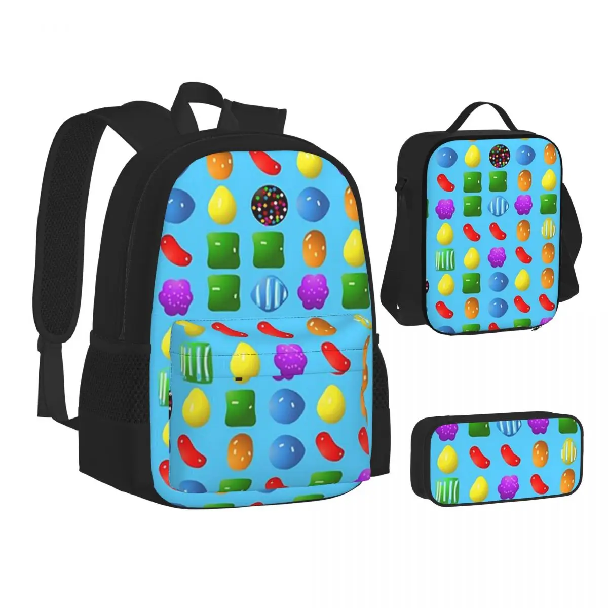 All New Candy Crush Saga Backpacks Boys Girls Bookbag School Bags Kids Rucksack Lunch Bag Pen Bag Three-Piece Set
All New Candy Crush Saga Backpacks Boys Girls Bookbag School Bags Kids Rucksack Lunch Bag Pen Bag Three-Piece Set