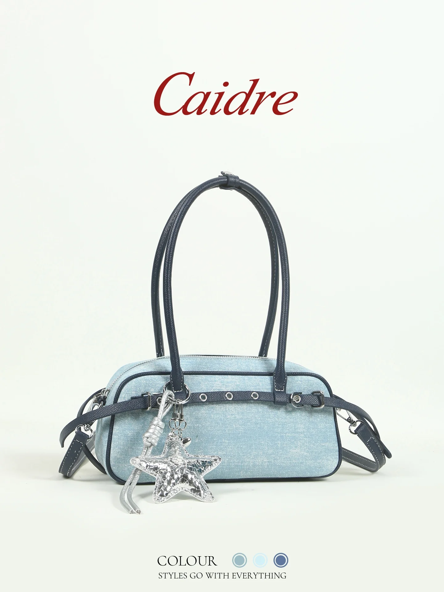 Caidre Denim Knot Bag Women's Commuter Shoulder Handbag Underarm Crossbody Bag Soft Polyester Zipper Closure
Caidre Denim Knot Bag Women's Commuter Shoulder Handbag Underarm Crossbody Bag Soft Polyester Zipper Closure