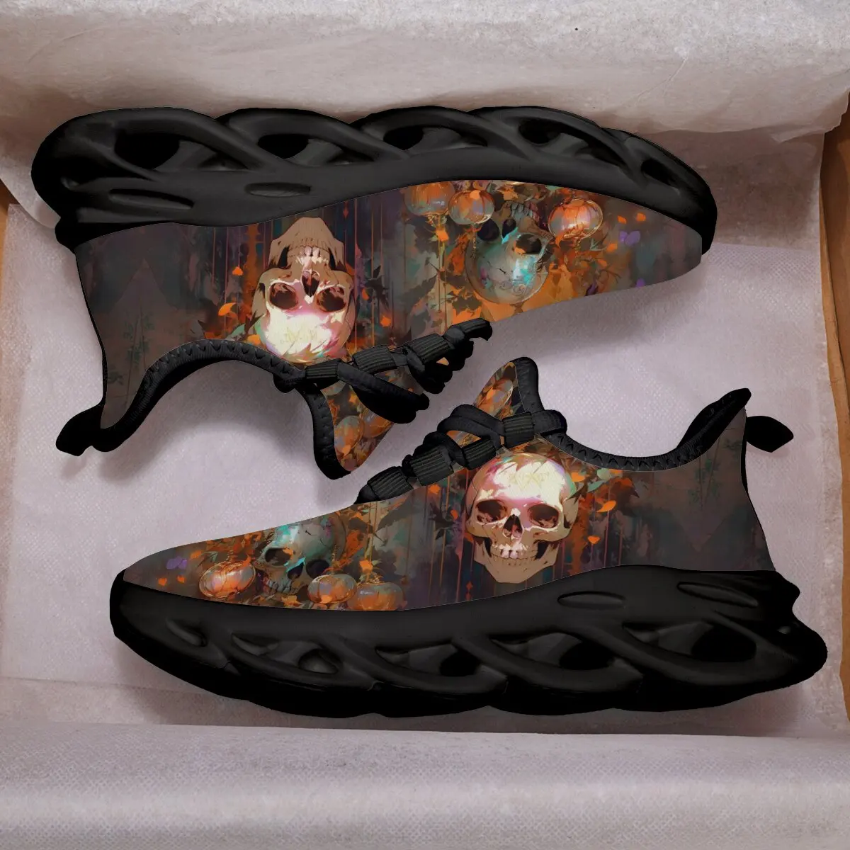 Men's Skull Art Pattern Casual Sneakers Soft Lace Up Sport Shoes Running Shoes Breathable Lightweight Outdoor Walking Zapatillas
Men's Skull Art Pattern Casual Sneakers Soft Lace Up Sport Shoes Running Shoes Breathable Lightweight Outdoor Walking Zapatillas