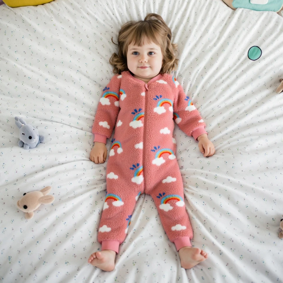 Cute Winter Warm Clothing Long Sleeve Fleece Thickened Toddler Girls Zippper Jumpsuits
Cute Winter Warm Clothing Long Sleeve Fleece Thickened Toddler Girls Zippper Jumpsuits