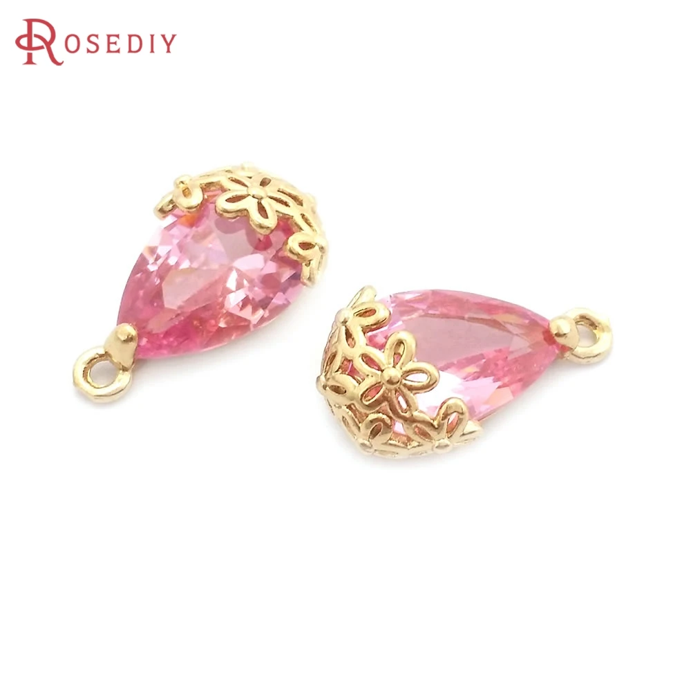 18K Gold Color with Flower and Rose Drop Shape Charms Pendants High Quality Necklace Earrings Diy Jewelry Accessories
18K Gold Color with Flower and Rose Drop Shape Charms Pendants High Quality Necklace Earrings Diy Jewelry Accessories