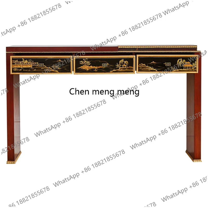 Chinese and British style, corridor retro strip table, end view table narrow table, entrance table table cabinet back few
Chinese and British style, corridor retro strip table, end view table narrow table, entrance table table cabinet back few