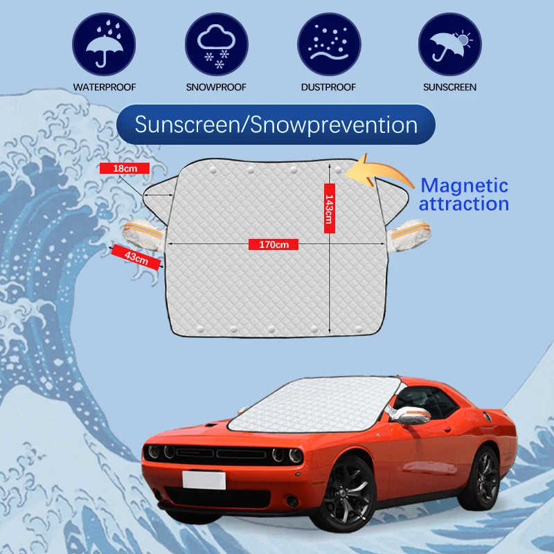 For Dodge Challenger SRT Scat Pack Car Winter Windshield Snow Cover Frost Protection Anti-ice Front Windscreen Cover
For Dodge Challenger SRT Scat Pack Car Winter Windshield Snow Cover Frost Protection Anti-ice Front Windscreen Cover