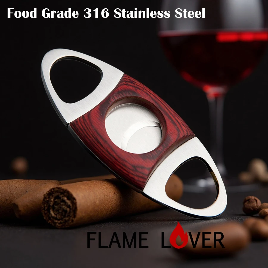 Flame Lover Cuba Cigar Cutter Guillotine Puncher Scissors Knife Stainless Steel Wood Sharp Blades For Men Smoking Accessories 
Flame Lover Cuba Cigar Cutter Guillotine Puncher Scissors Knife Stainless Steel Wood Sharp Blades For Men Smoking Accessories