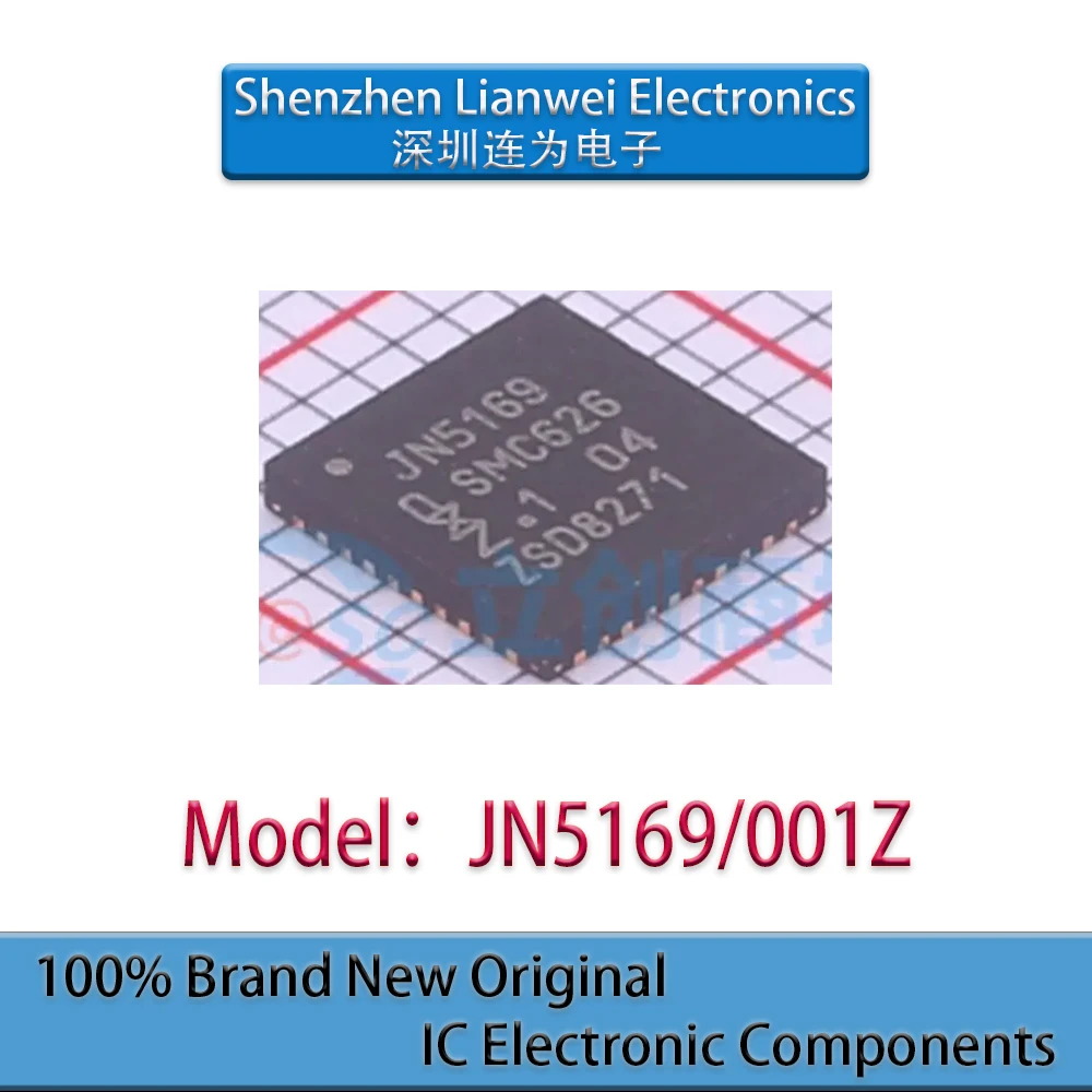 100% New Original JN5169 JN5169/001Z IC RF TXRX+MCU Chipset HVQFN-40
100% New Original JN5169 JN5169/001Z IC RF TXRX+MCU Chipset HVQFN-40