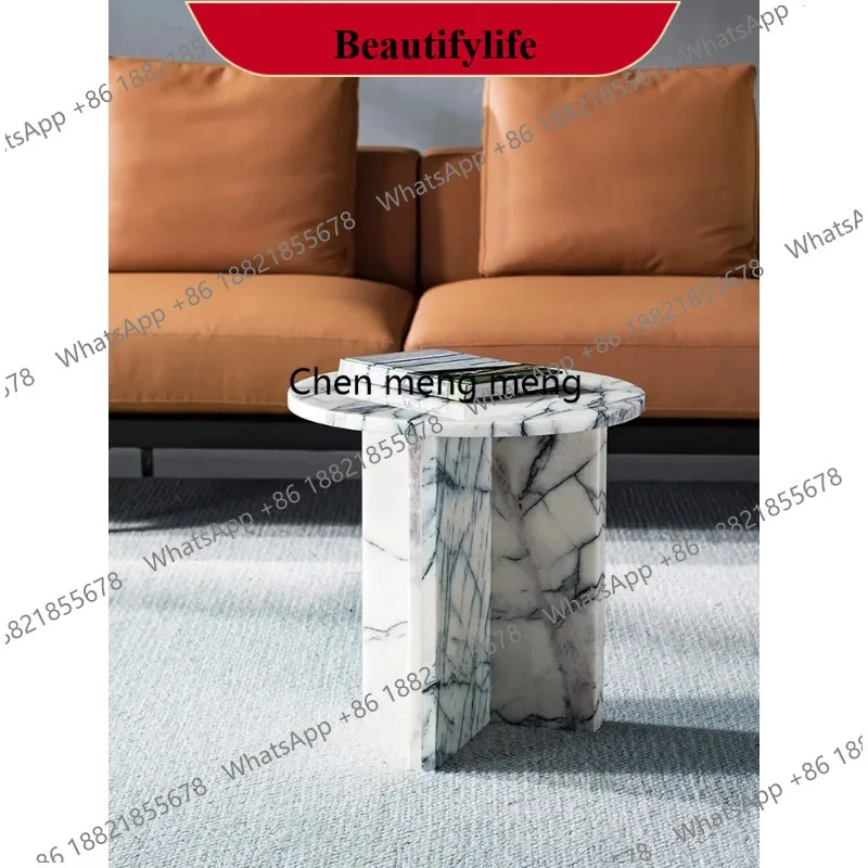 Q178 Italian minimalist light luxury natural marble round coffee table modern high-end living room coffee table
Q178 Italian minimalist light luxury natural marble round coffee table modern high-end living room coffee table