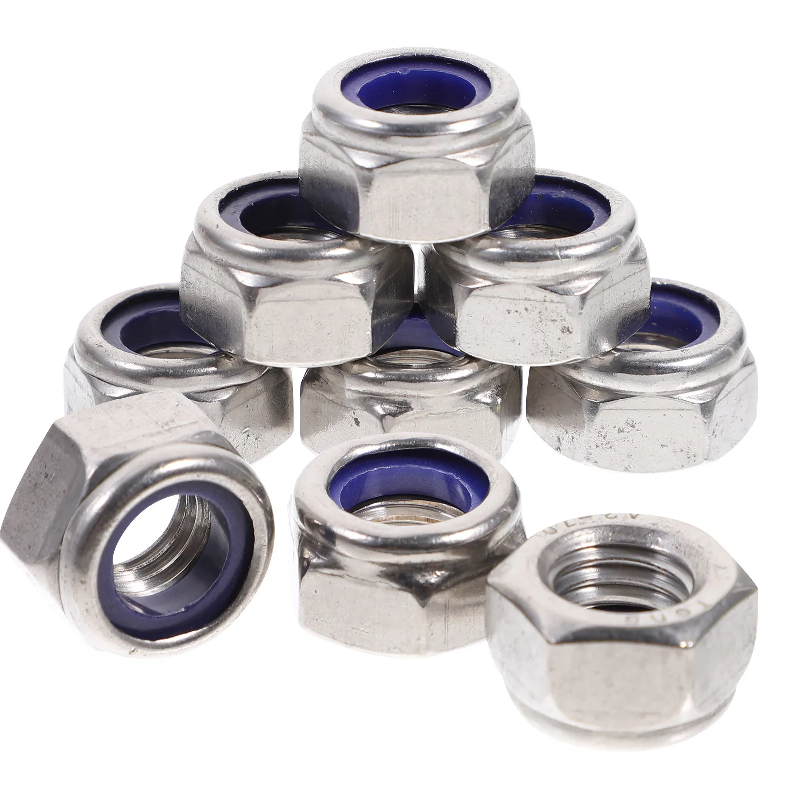 20Pcs Lock Nut Hexagon Stainless Steel Nylon Insert Anti-Loosening Fastening Nut for DIY and Professional Use
20Pcs Lock Nut Hexagon Stainless Steel Nylon Insert Anti-Loosening Fastening Nut for DIY and Professional Use