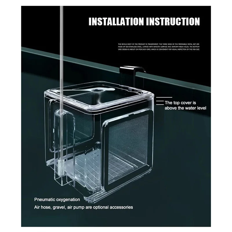 A26F-Bishuifenghe Fish Tank Isolation Box Fish Spawning Hatching Box Ornamental Breeding Room Small
A26F-Bishuifenghe Fish Tank Isolation Box Fish Spawning Hatching Box Ornamental Breeding Room Small