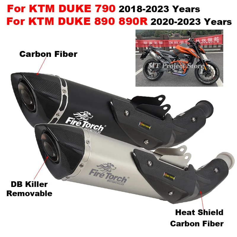 Motorcycle GP Exhaust Escape With Middle Link Pipe Muffler Moto DB Killer Slip On For KTM DUKE 790 890 890R DUKE790 2018 - 2023
Motorcycle GP Exhaust Escape With Middle Link Pipe Muffler Moto DB Killer Slip On For KTM DUKE 790 890 890R DUKE790 2018 - 2023