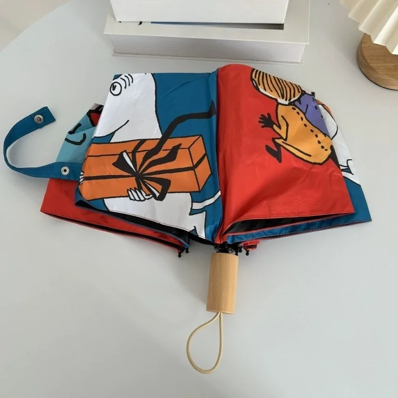 Hot New Moomin Automatic Umbrella Cute High-looking Portable Suitable for Both Sunny and Rainy Days Three-fold Sun Protection
Hot New Moomin Automatic Umbrella Cute High-looking Portable Suitable for Both Sunny and Rainy Days Three-fold Sun Protection