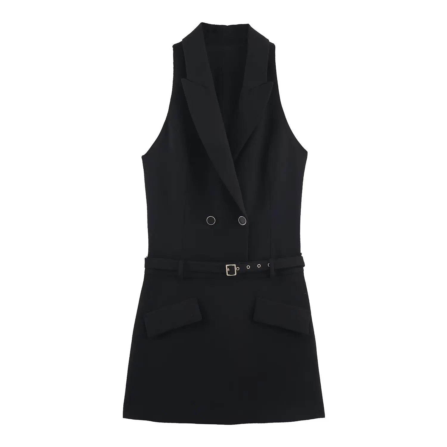 Topenomi Elegant Suit Vest Dress Women Autumn Winter Notched Collar Belt Waist Sleeveless Mini Dresses Fashion Party Vestidos
Topenomi Elegant Suit Vest Dress Women Autumn Winter Notched Collar Belt Waist Sleeveless Mini Dresses Fashion Party Vestidos