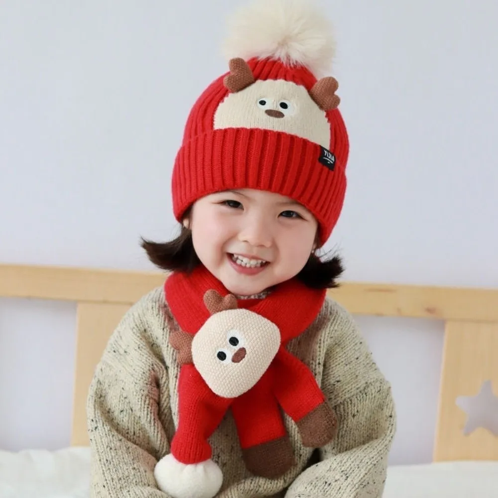 2Pcs Kawaii Children Hat Scarf Set Korean Style Coldproof Knitted Beanies Hat Windproof Keep Warm Winter Accessories Set
2Pcs Kawaii Children Hat Scarf Set Korean Style Coldproof Knitted Beanies Hat Windproof Keep Warm Winter Accessories Set