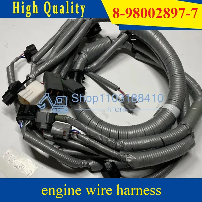 8-98002897-7 Original Quality Excavator Accessories, 4HK1 PGM-FI Engine Wire Harness for Hitachi ZX200-3
8-98002897-7 Original Quality Excavator Accessories, 4HK1 PGM-FI Engine Wire Harness for Hitachi ZX200-3
