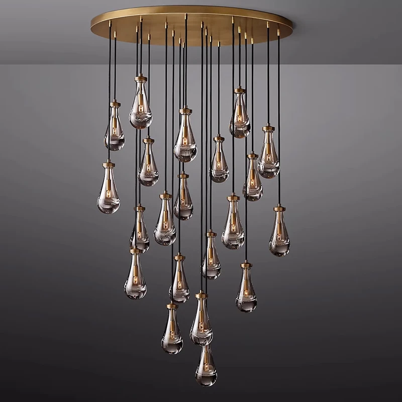 Postmodern All Copper Crystal Light Luxury Staircase Light Dining Bar Bedroom Bedside Creative Personality LED Chandelier
Postmodern All Copper Crystal Light Luxury Staircase Light Dining Bar Bedroom Bedside Creative Personality LED Chandelier