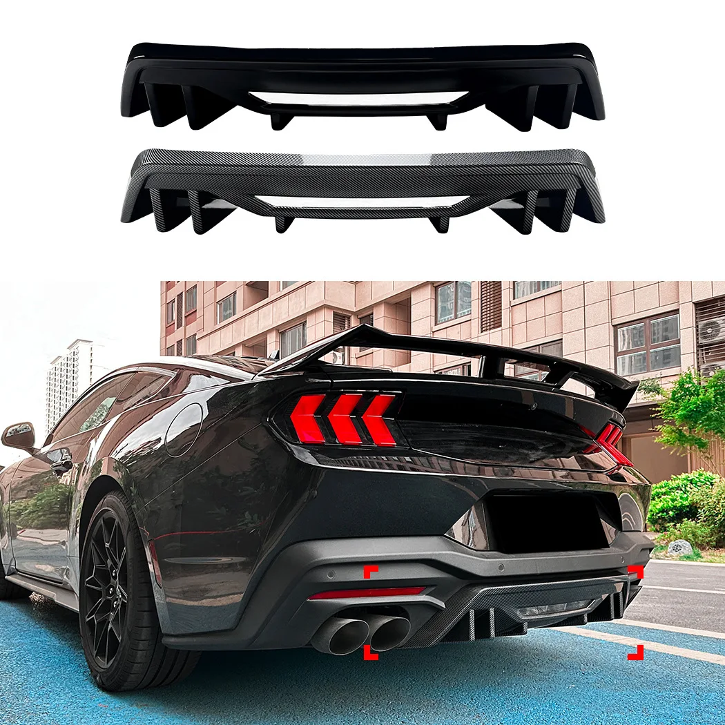 Для Ford Mustang MK7 2024 + автомобильный задний бампер, диффузор, сплиттер, спойлер для губ, Monjaro, тюнинг, внешний комплект кузова, аксессуары 
Для Ford Mustang MK7 2024 + автомобильный задний бампер, диффузор, сплиттер, спойлер для губ, Monjaro, тюнинг, внешний комплект кузова, аксессуары