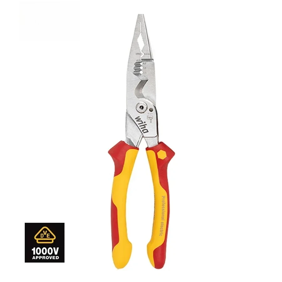 8 in 1 Insulated Pliers 1000V VDE Snip Nose Wire Stripping plier Multifunctional Electrician hand Tool 45489
8 in 1 Insulated Pliers 1000V VDE Snip Nose Wire Stripping plier Multifunctional Electrician hand Tool 45489