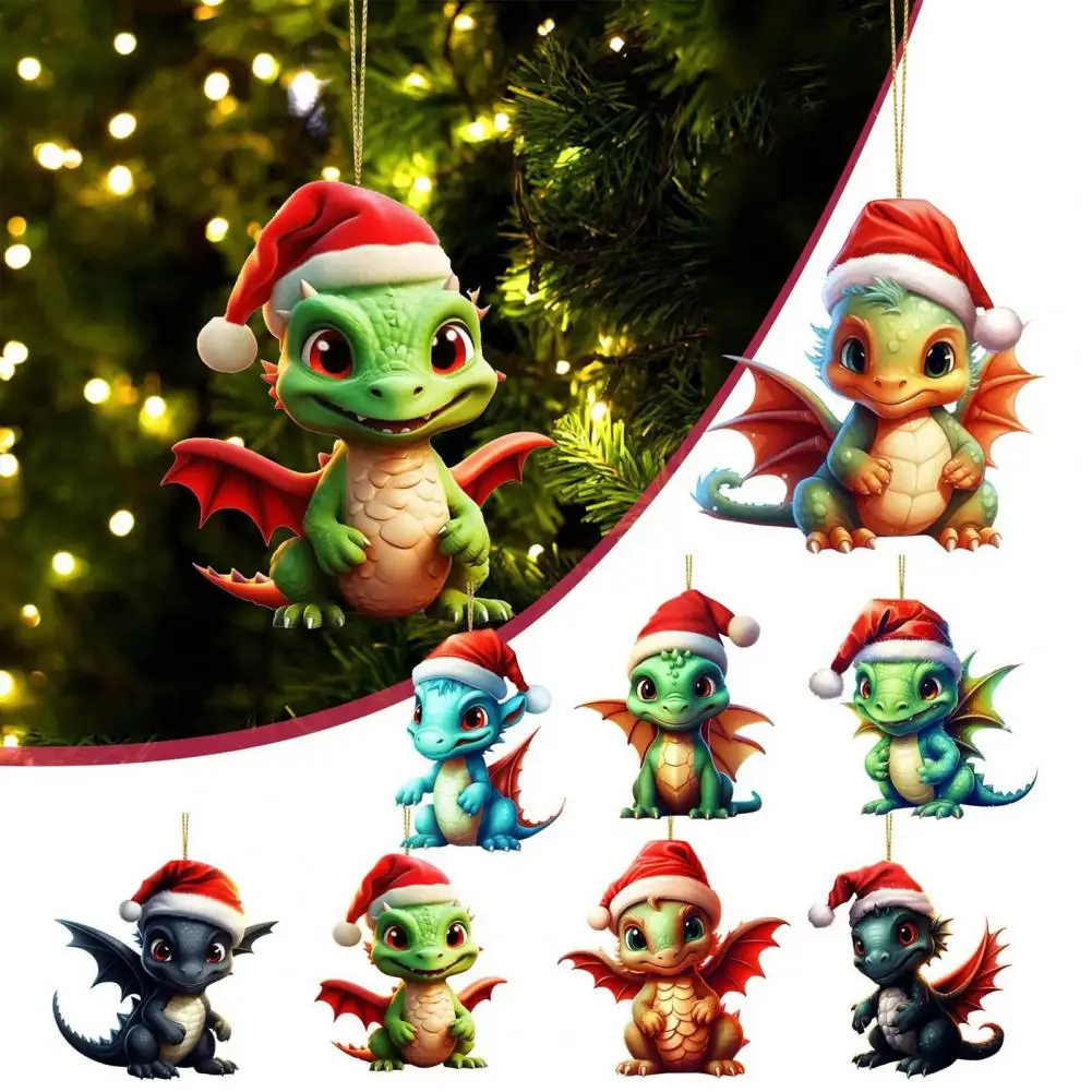 Christmas Acrylic Dragon Pendant, Cartoon Dragon Baby Hanging Ornament, Festive Xtmas Tree Decoration Ornaments, Home Decor
Christmas Acrylic Dragon Pendant, Cartoon Dragon Baby Hanging Ornament, Festive Xtmas Tree Decoration Ornaments, Home Decor
