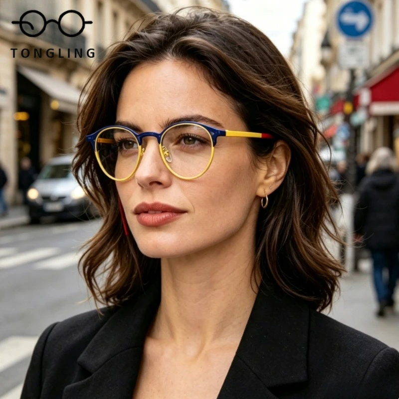2026 New Unique Trendy Round Mixed Color Retro Metal Multi-Sided Glasses Frames Handmade Top Fashion Versatile Men Women Eyewear
2026 New Unique Trendy Round Mixed Color Retro Metal Multi-Sided Glasses Frames Handmade Top Fashion Versatile Men Women Eyewear