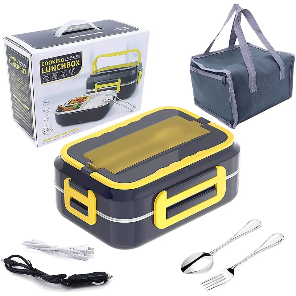 New Portable 304 Stainless Steel Multifunctional Electric Heating element Lunch Box 12v Car Heated Lunch Box
New Portable 304 Stainless Steel Multifunctional Electric Heating element Lunch Box 12v Car Heated Lunch Box