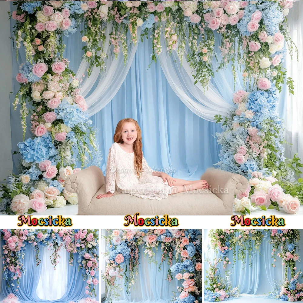 Mocsicka Elegant Pink Blue Floral Background For Girls Wedding Photography Curtains Backdrop Maternity Baby Show Photo Studio
Mocsicka Elegant Pink Blue Floral Background For Girls Wedding Photography Curtains Backdrop Maternity Baby Show Photo Studio
