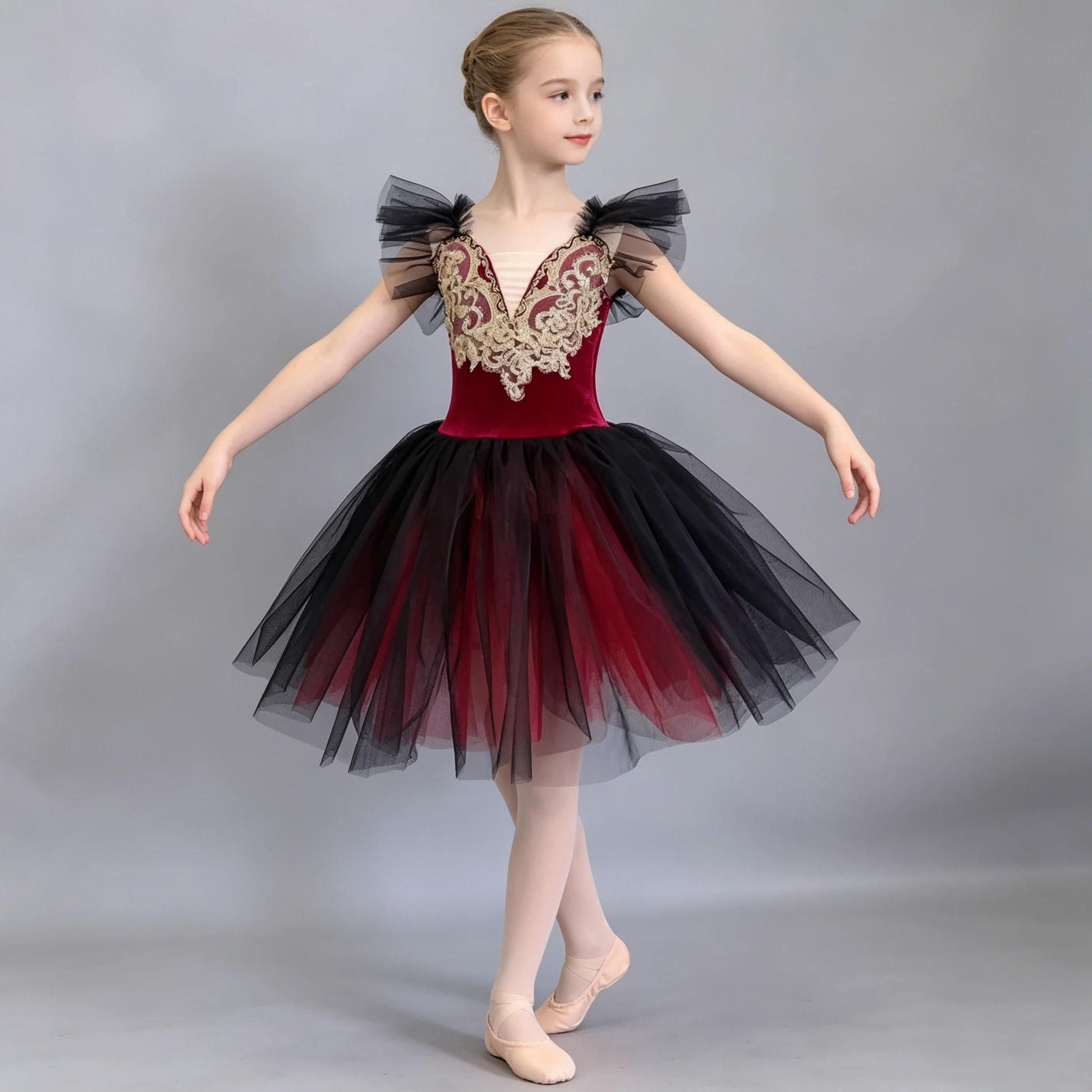 Professional Romantic Tutu Ballet Dress Embroidery Contrasting Colors Gauze Ballerina Party Dress Children Ballet Dance Costumes
Professional Romantic Tutu Ballet Dress Embroidery Contrasting Colors Gauze Ballerina Party Dress Children Ballet Dance Costumes