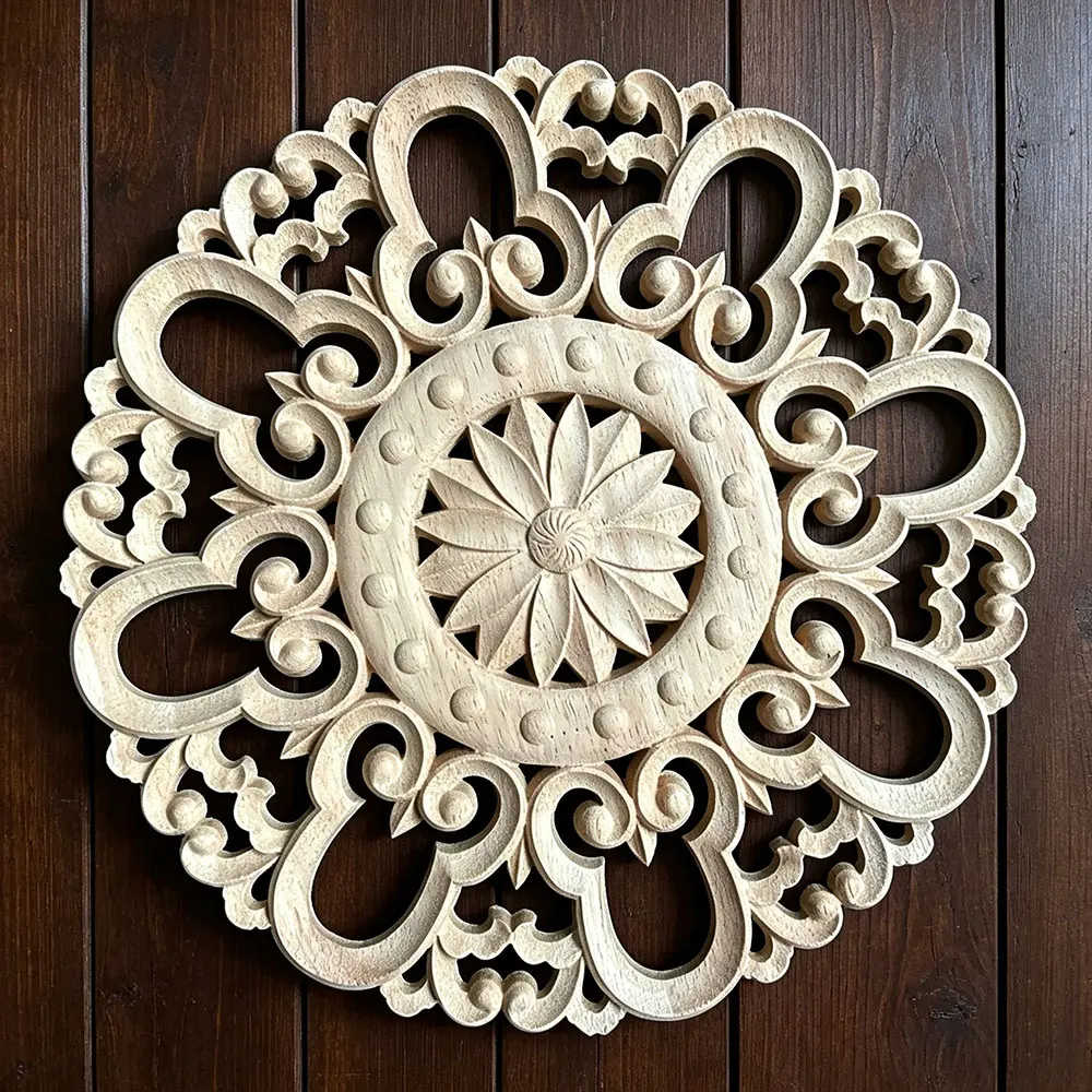10-40cm Rubber Wood Carved Round Applique Furniture Natural Unpainted for Home Decoration Accessories Vintage Craft Figurine
10-40cm Rubber Wood Carved Round Applique Furniture Natural Unpainted for Home Decoration Accessories Vintage Craft Figurine