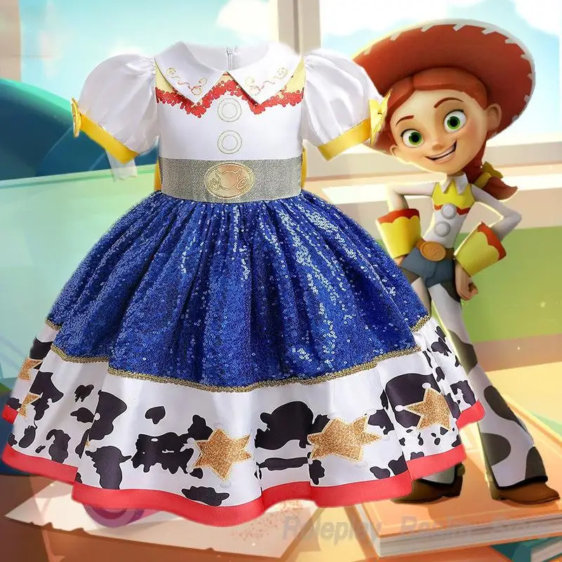 Toy Story Jessie Dress for Girls Disney Characters Cowgirl Cosplay Costume Girls Halloween Carnival Fancy Party Dress
Toy Story Jessie Dress for Girls Disney Characters Cowgirl Cosplay Costume Girls Halloween Carnival Fancy Party Dress