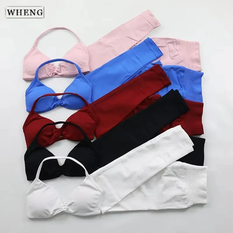 WHENG 2 Piece Sports Sets Woman Gym Leggings and Strappy Bra Yoga Fitness Suit Pilates Clothes Workout Sportwear
WHENG 2 Piece Sports Sets Woman Gym Leggings and Strappy Bra Yoga Fitness Suit Pilates Clothes Workout Sportwear