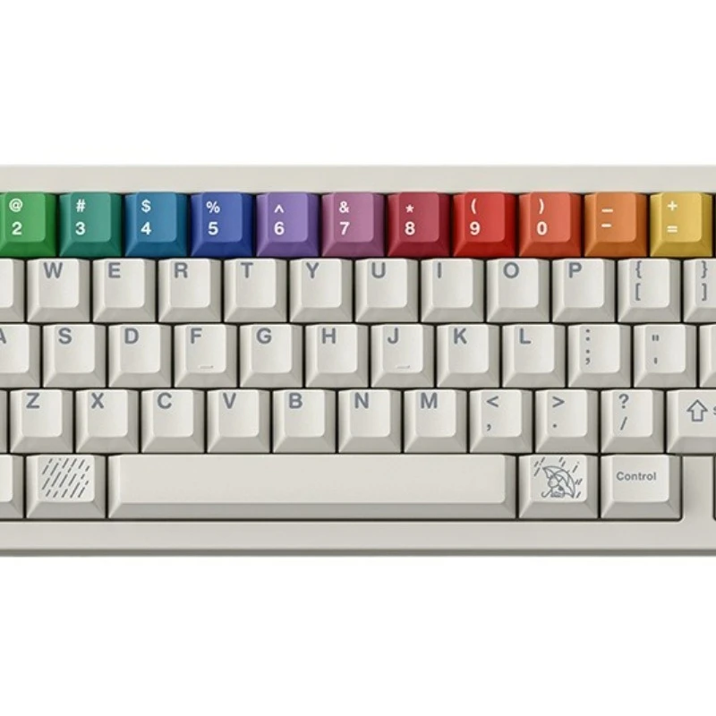 After Rain R2 Heat Sublimation PBT Thickened 1.7mm Keyboard Rainbow, Milk White, Versatile
After Rain R2 Heat Sublimation PBT Thickened 1.7mm Keyboard Rainbow, Milk White, Versatile