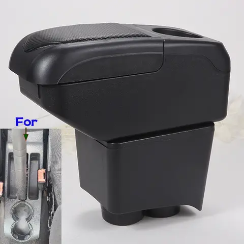 For Volkswagen POLO Armrest Box For VW Polo 9N 3 Car Armrest 2002-2009 Storage Box Car Accessories Interior Details Dedicated