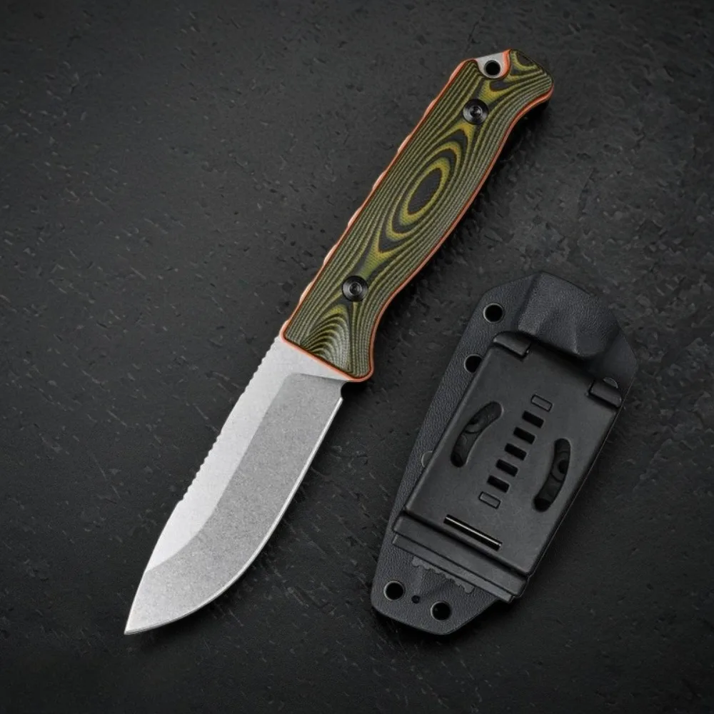 15002 Outdoor Camping Fixed Blade Knife 8Cr13MoV Steel Blade G10 Handle Jungle Exploration Hunting Hiking Tool with Sheath
15002 Outdoor Camping Fixed Blade Knife 8Cr13MoV Steel Blade G10 Handle Jungle Exploration Hunting Hiking Tool with Sheath