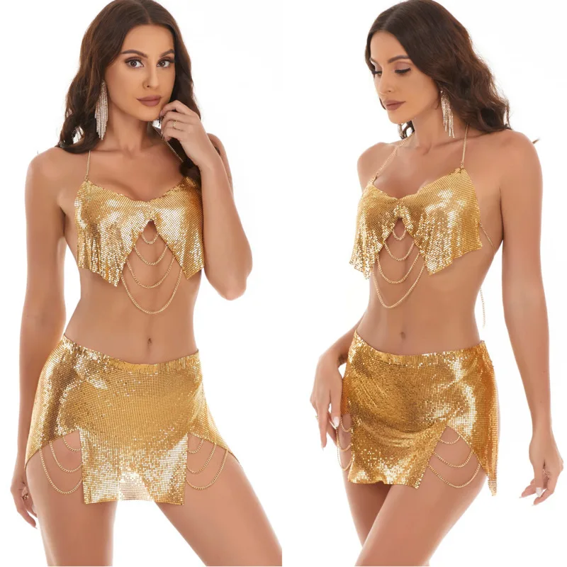 Sequin Wrap Hip Short Dance Skirt Set Women Sexy Split Leg Chain Design Fragrant A-line Skirt Overskirts Short Latin Dance Skirt
Sequin Wrap Hip Short Dance Skirt Set Women Sexy Split Leg Chain Design Fragrant A-line Skirt Overskirts Short Latin Dance Skirt