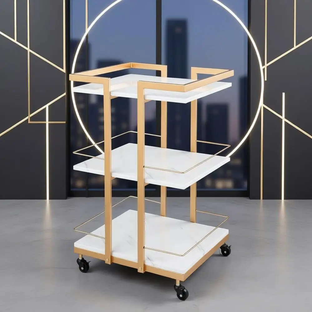 Portable Gold Rolling Trolley for Beauty Spa, Storage Organizer with Wheels for Salon, Massage, and Tattoo Stations
Portable Gold Rolling Trolley for Beauty Spa, Storage Organizer with Wheels for Salon, Massage, and Tattoo Stations
