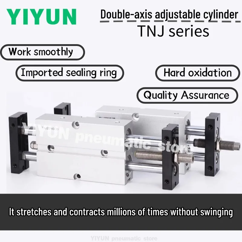 TNJ10 TNJ16 TNJ20 TNJ25 TNJ32X20-10,TNJ32X30-20,TNJ32X40-30, X50-30, X75-50, X100-50 YIYUN Двусторонний цилиндр TNJ
TNJ10 TNJ16 TNJ20 TNJ25 TNJ32X20-10,TNJ32X30-20,TNJ32X40-30, X50-30, X75-50, X100-50 YIYUN Двусторонний цилиндр TNJ