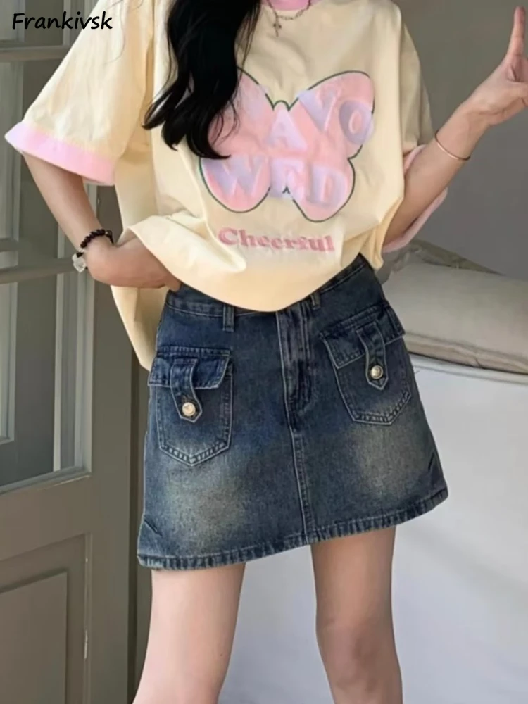 High Waist Skirts Women Mini Fashion Daily Schoolgirls Clothing Retro Basic Korean Style Slim Party A-line Y2k Faldas Streetwear
High Waist Skirts Women Mini Fashion Daily Schoolgirls Clothing Retro Basic Korean Style Slim Party A-line Y2k Faldas Streetwear